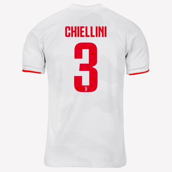 Camiseta Juventus NO.3 Chiellini Segunda equipo 2019-20 Gris Blanco